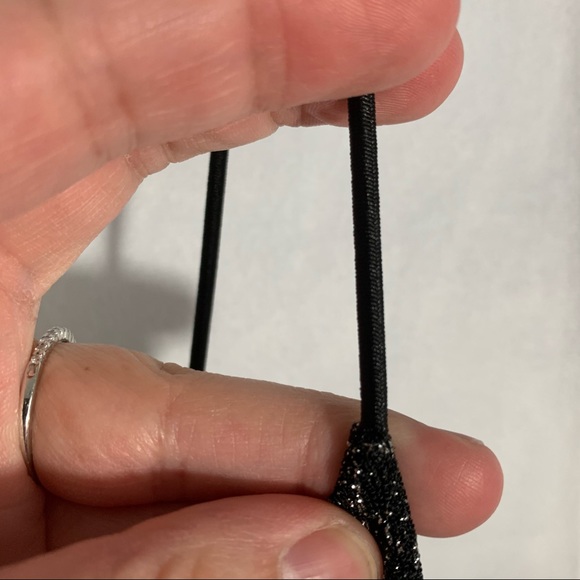 Popular basics  NWT black shimmer dress L - Picture 7 of 10